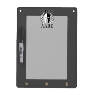 Molon Labe Spartan Mask Laurels Black & White Dry-Erase Board