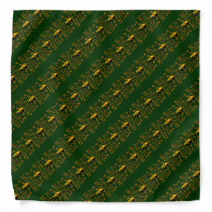 Molon Labe Spartan Warrior 5 stars green Bandana