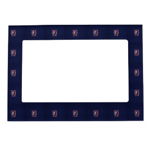 Molon Labe Spartan Warrior Blue Carbon Fiber Print Magnetic Photo Frame
