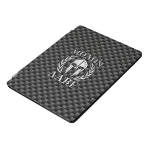 Molon Labe Spartan Warrior Carbon Fiber Print on a iPad Pro Cover