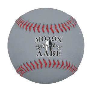 Molon Labe Spartan Warrior Helmet 5 stars B&W Baseball