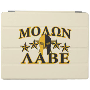 Molon Labe Spartan Warrior Helmet Golden Decor iPad Smart Cover