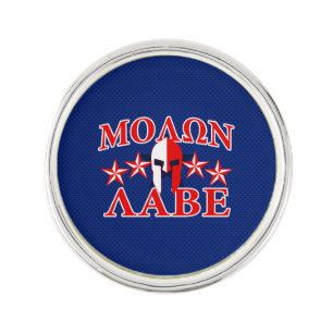 Molon Labe Spartan Warrior Helmet Patriot Decor Lapel Pin