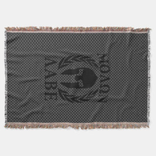 Molon Labe Spartan Warrior Laurels Carbon Decor Throw Blanket