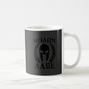 Molon Labe Spartan Warrior Laurels Carbon Style Coffee Mug