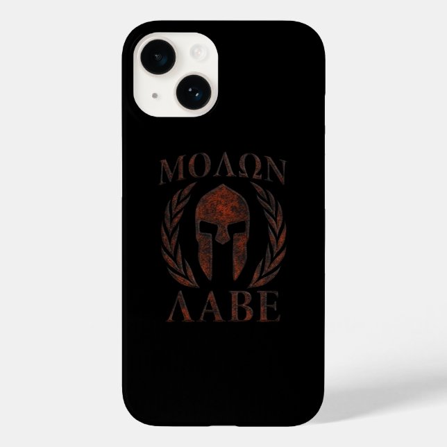 Molon Labe Spartan Warrior Laurels Case-Mate iPhone Case (Back)