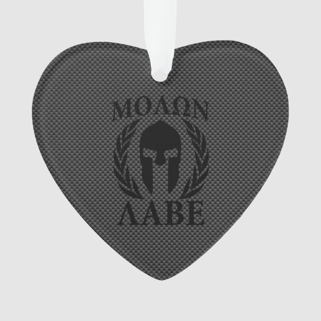 Molon Labe Spartan Warrior Laurels Ornament (Front)