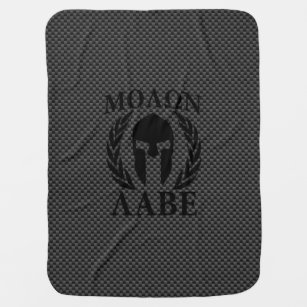 Molon Labe Spartan Warrior Laurels Swaddle Blanket