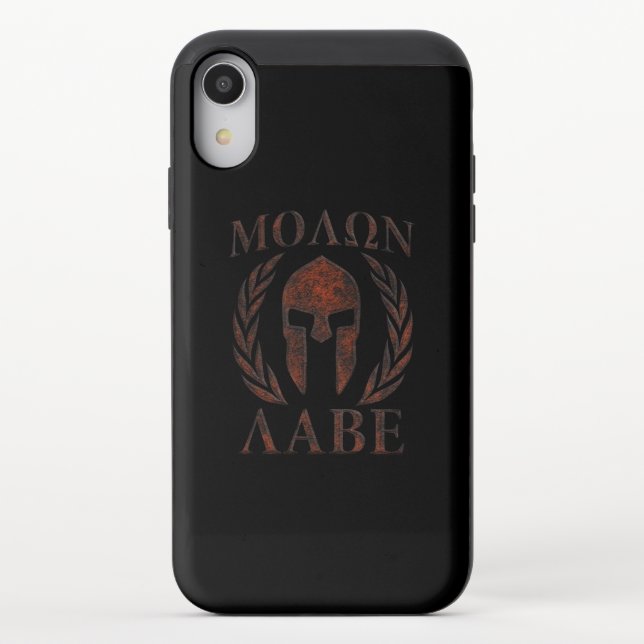 Molon Labe Spartan Warrior Laurels Uncommon iPhone Case (Back)