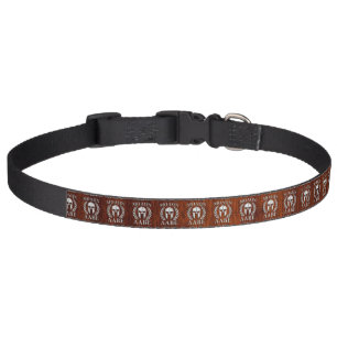 Molon Labe Spartan Warrior Laurels Wood Decor Pet Collar