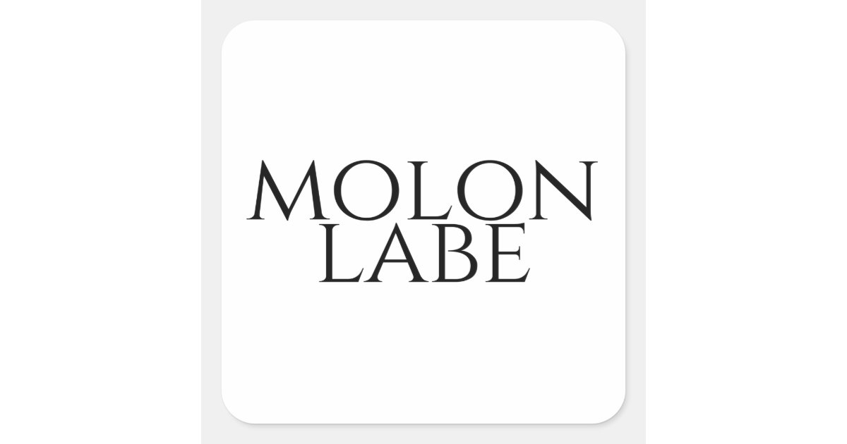 Set Di 4 Adesivi 'Molon Labe' Per Scatola Munizioni Calibro .40 – Decal 2.5x1.72 Pollici