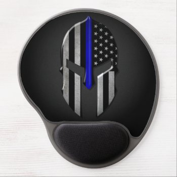 Molon Labe Thin Blue Line Gel Mouse Pad by ThinBlueLineDesign at Zazzle