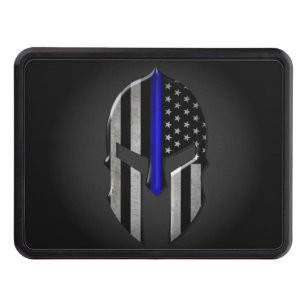Molon Labe Thin Blue Line Hitch Cover