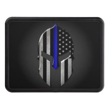 Molon Labe Thin Blue Line Hitch Cover by ThinBlueLineDesign at Zazzle
