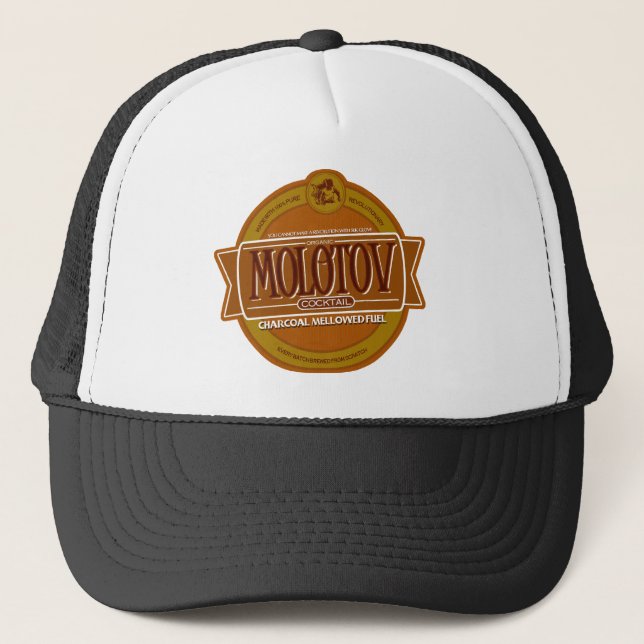 Molotov Cocktail Beer Trucker Hat (Front)