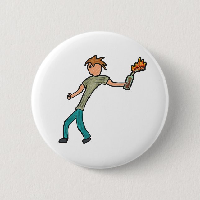 Molotov Cocktail Button (Front)