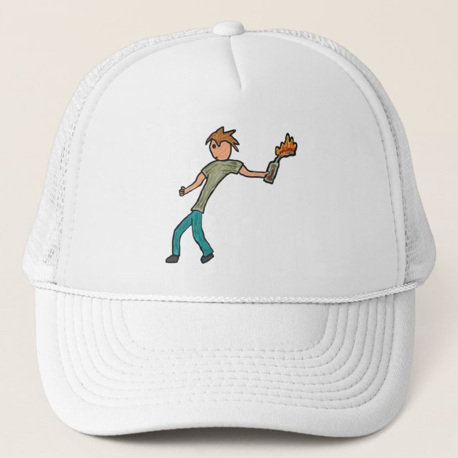 Molotov Cocktail Trucker Hat (Front)