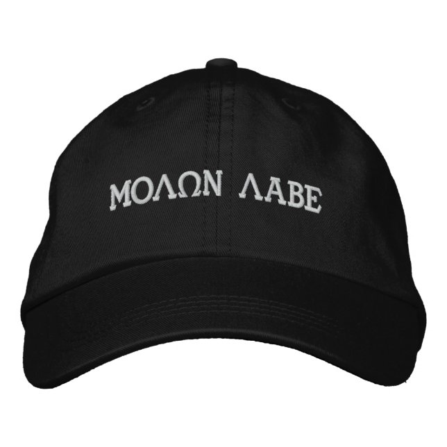 MOLQN LABE EMBROIDERED BASEBALL HAT (Front)