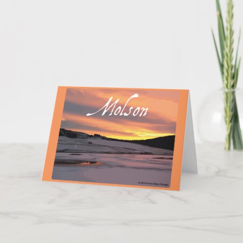 Molson Lake Sunrise Card