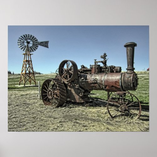 MOLSON WASHINGTON STEAM TRACTOR POSTER