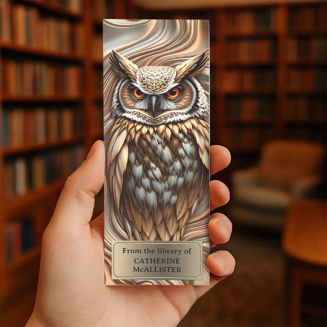 Molten Copper and Silver Owl Spirit Keeper Bookmarks (Creator Uploaded)