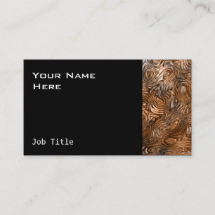 Molten "Copper" print business card side black