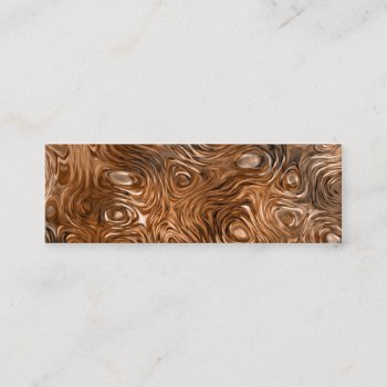 Molten "copper" Print Business Card Skinny Cream by jessperry at Zazzle