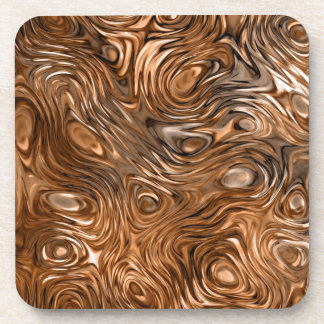 Molten "Copper" print coaster set
