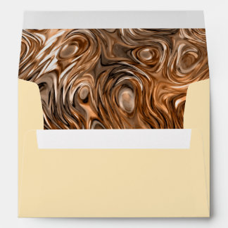 Molten "Copper" print envelope A7 cream