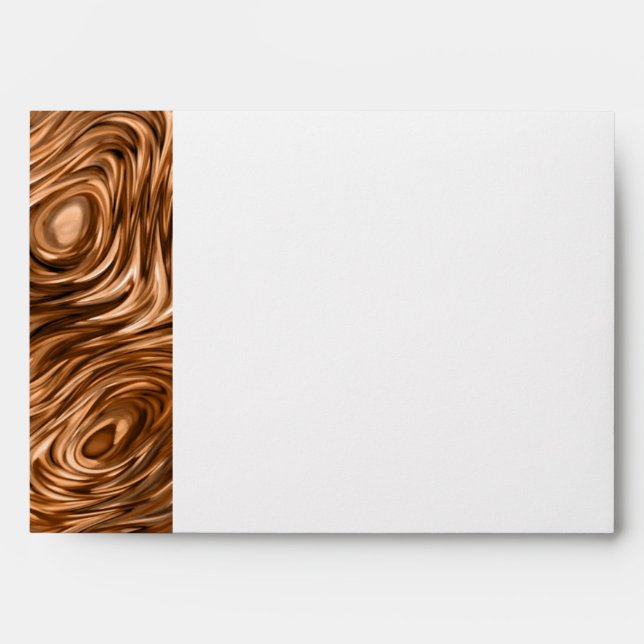 Molten "Copper"print envelope A7 side stripe white (Front)
