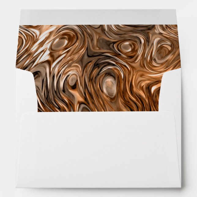 Molten "Copper" print envelope A7 white (Back (Bottom))