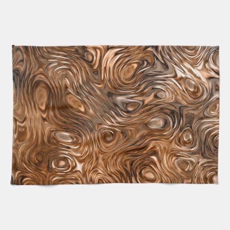 Molten "copper" Print Kitchen Towel
