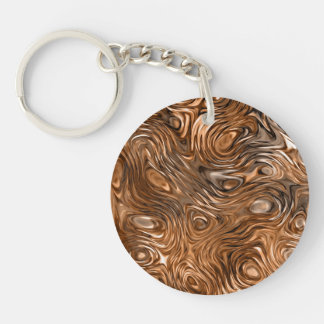 Molten "Copper" print Text acrylic key chain