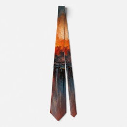 Molten Deep Abstract Art Neck Tie