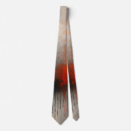 Molten Drift Modern Abstract Art Neck Tie