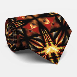 Molten Ember Lattice – Bold Statement Neck Tie