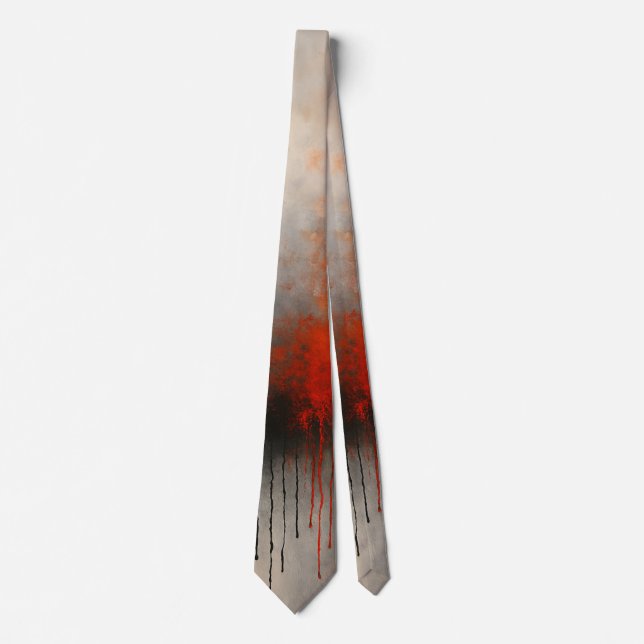 Molten Energy Abstract Pattern Neck Tie (Front)