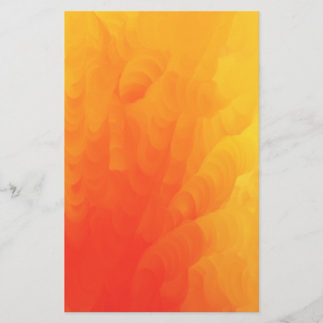 Molten Flames Full Color Design Stationery (Front)