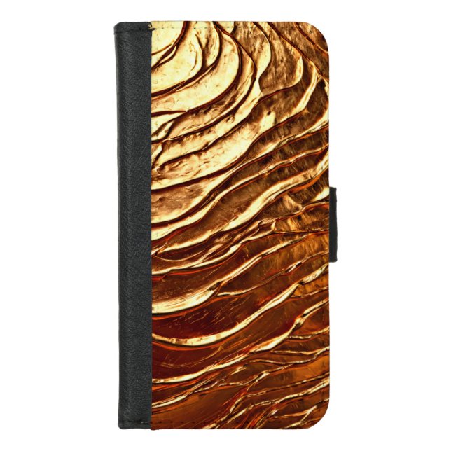 Molten Gold iPhone Wallet Case (Front)