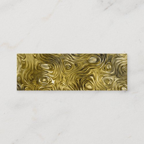 Molten "Gold" print business card skinny black