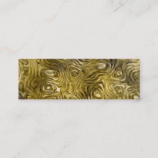 Customizable Molten "Gold" print business card skinny black