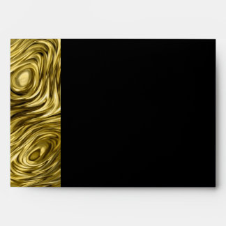 Molten "Gold" print envelope A7 side stripe black