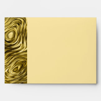 Molten "Gold" print envelope A7 side stripe ceam