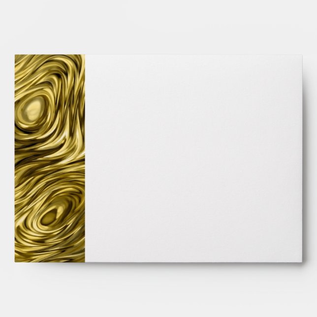 Molten "Gold" print envelope A7 side stripe white (Front)