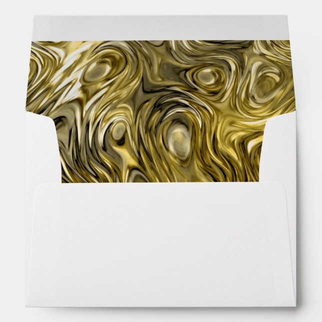Molten "Gold" print envelope A7 white (Back (Bottom))
