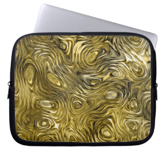 Molten "Gold" print Laptop sleeve 10"