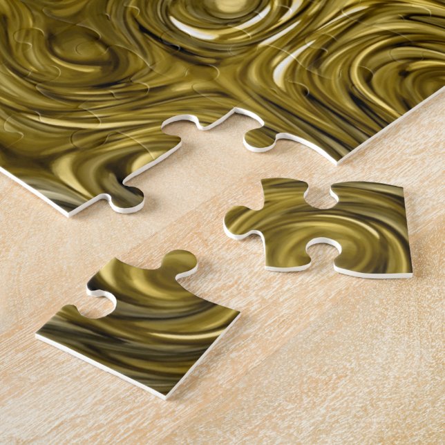 Molten "Gold" print photo puzzle (Side)