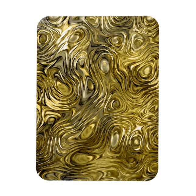 Molten "Gold" print premium magnet (Vertical)