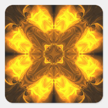 Molten Gold Solar Fractal Art