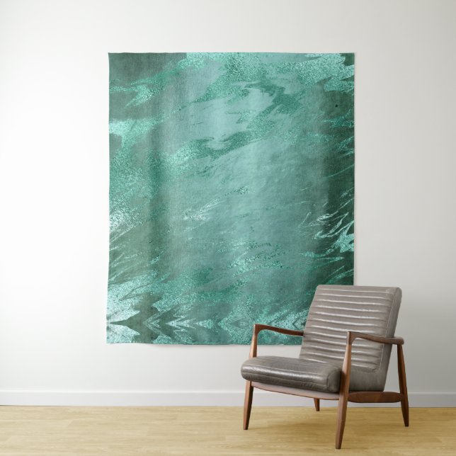 Molten Jade | Emerald Green Luxury Marble Backdrop (In Situ)